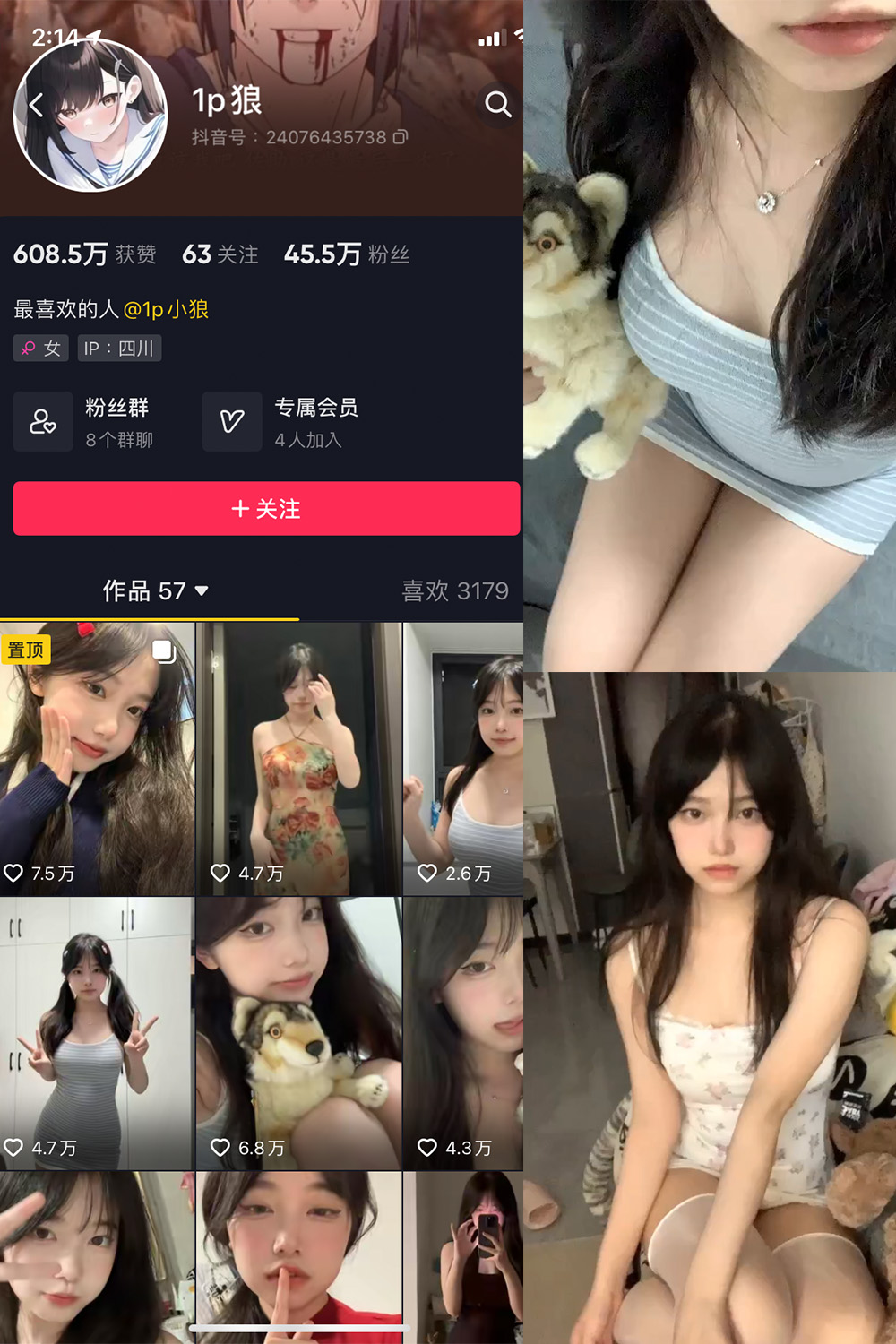 抖音 1p狼 微密圈  NO.003期 【21P11V】-写真