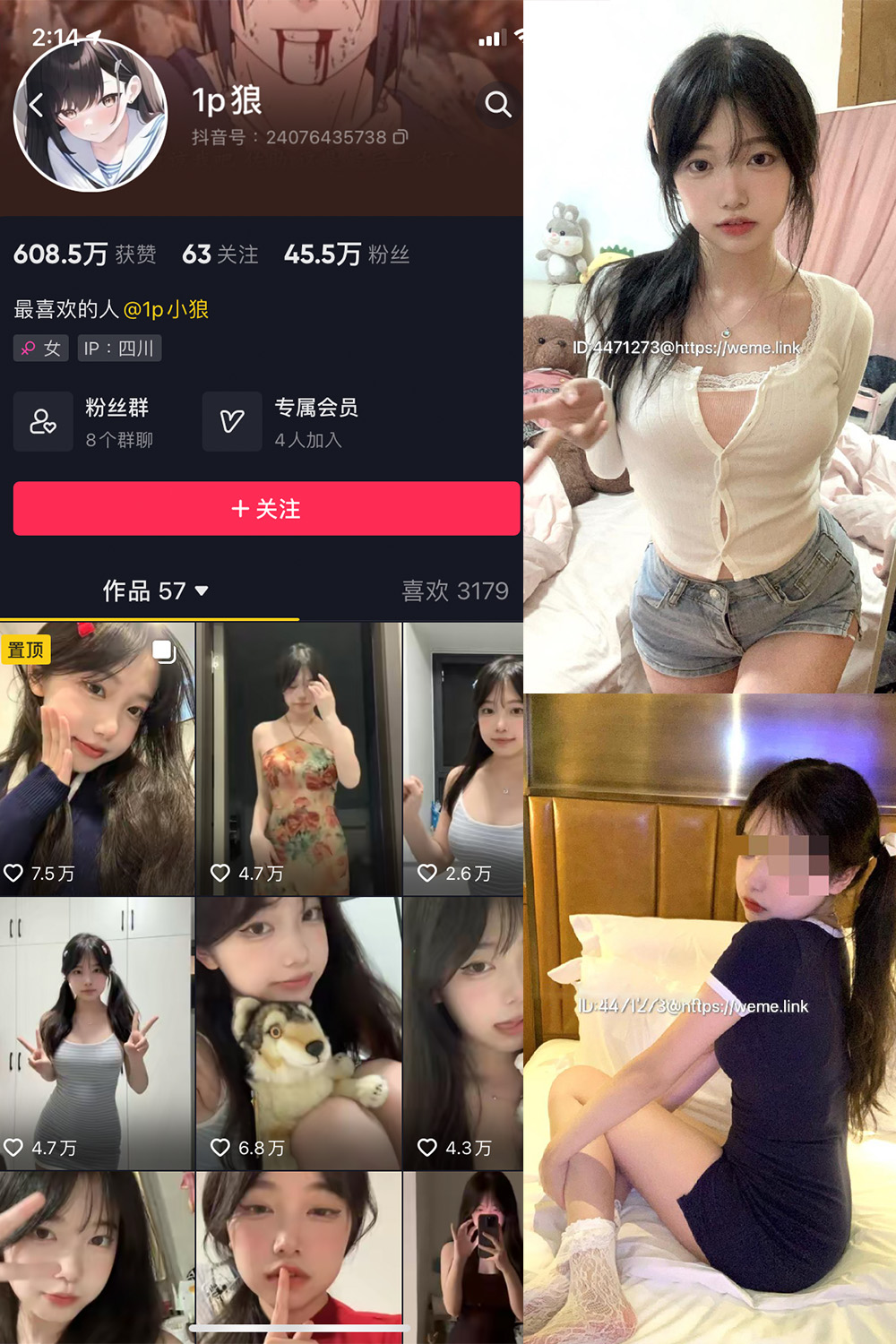 抖音 1p狼 微密圈  NO.002期 【22P1V】-写真